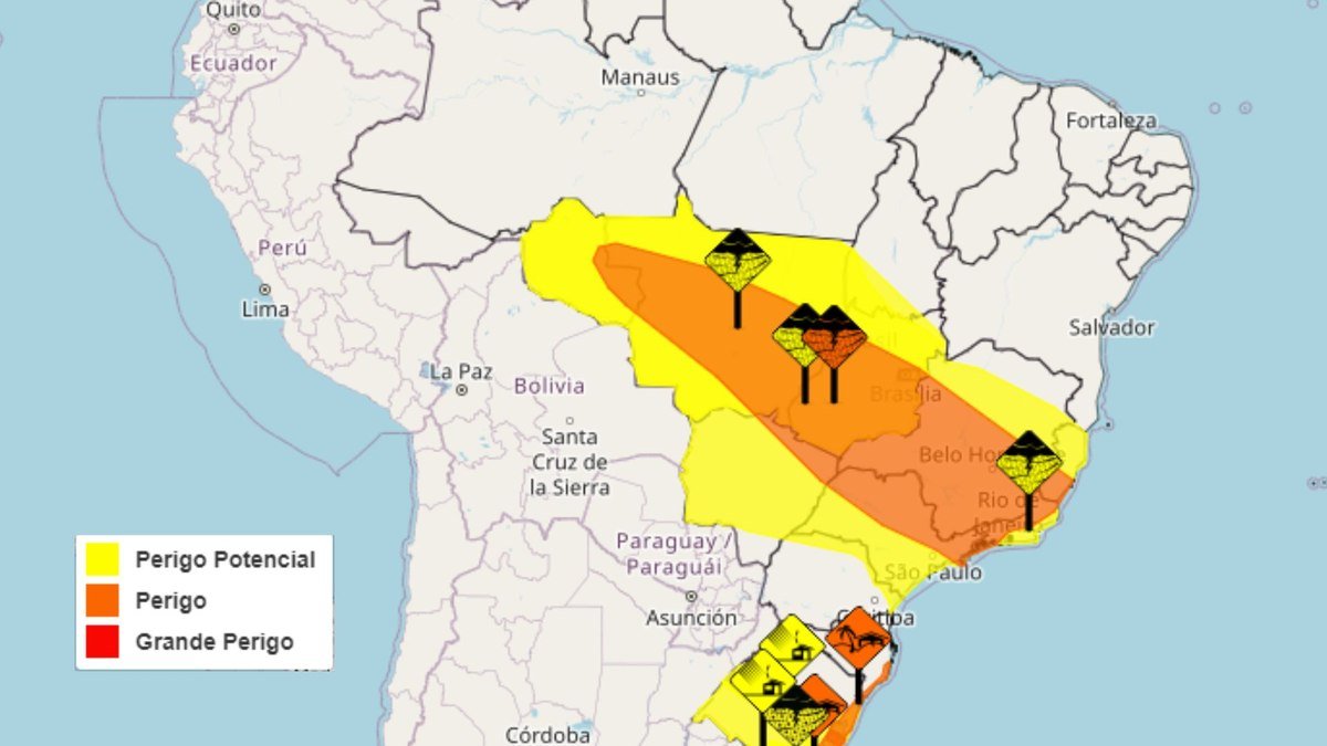 chuva deve atingir várias partes do Brasil neste domingo; veja quais