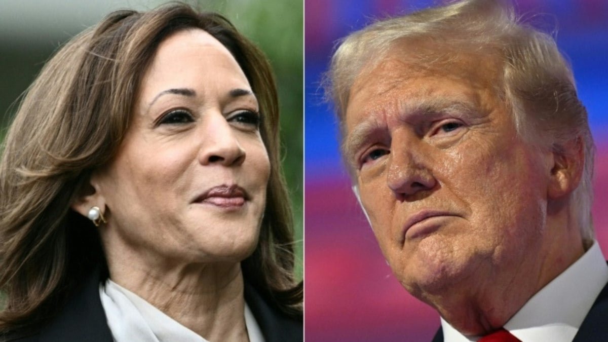 Donald Trump e Kamala Harris aparecem empatados em nova pesquisa eleitoral