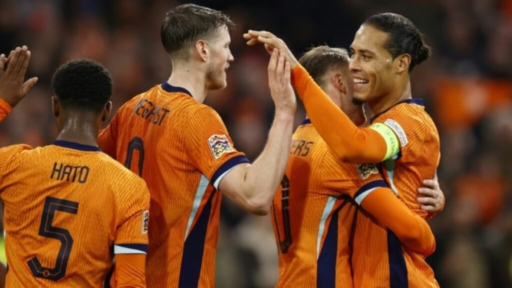 Holanda goleia Hungria (4-0) e avança às quartas da Liga das Nações