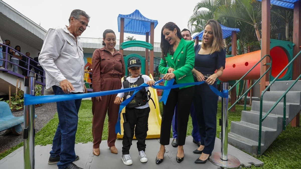 Hospital Materno Infantil de Brasília reinaugura parquinho infantil com novas instalações