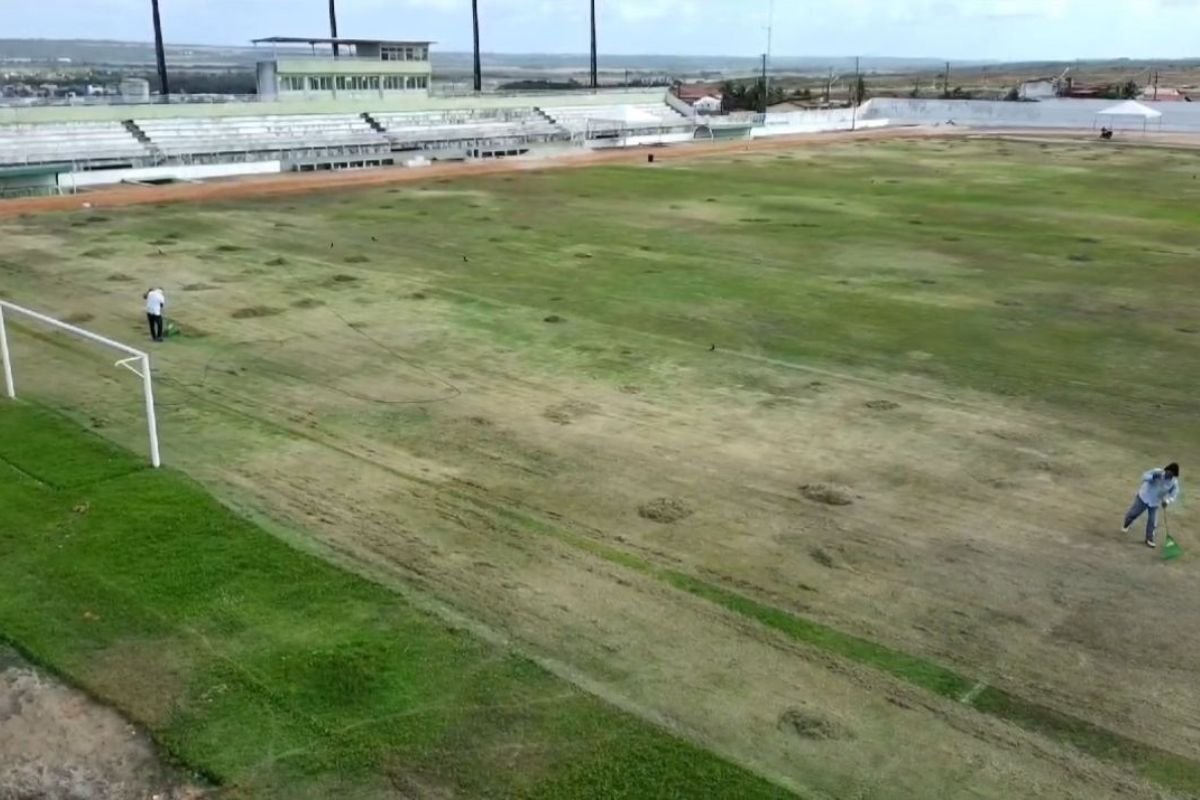 Santa Cruz avança na modernização do Estádio Nazarenão, em Goianinha