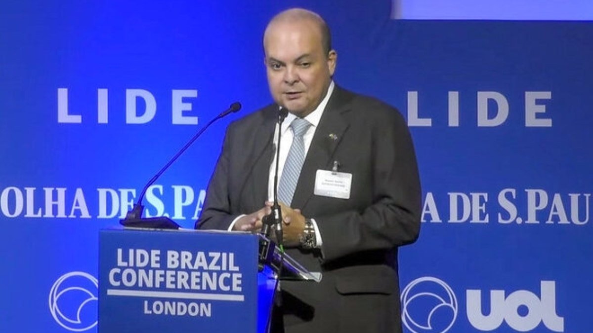 Ibaneis e Paulo Henrique, do BRB, debatem sustentabilidade durante Lide em Londres