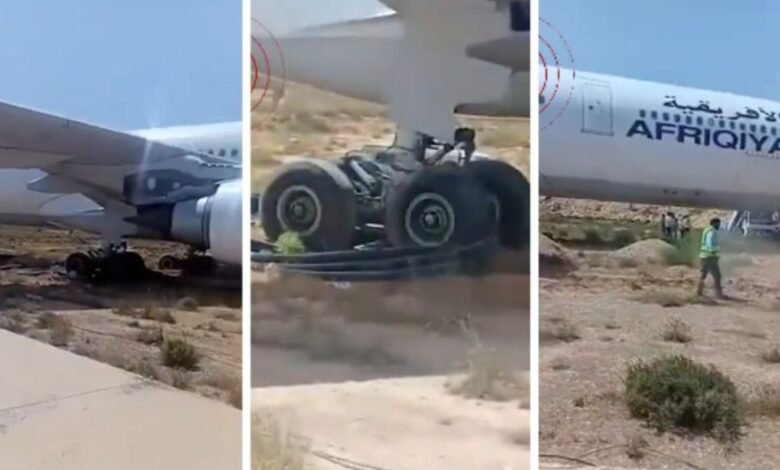 VÍDEO: avião sai da pista e fica
preso da terra durante decolagem VÍDEO: avião sai da pista e fica
preso da terra durante decolagem