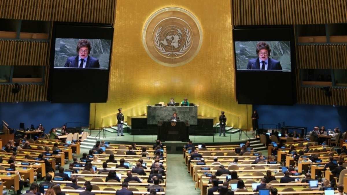 Javier Milei denuncia ‘agenda ideológica’ em discurso na ONU