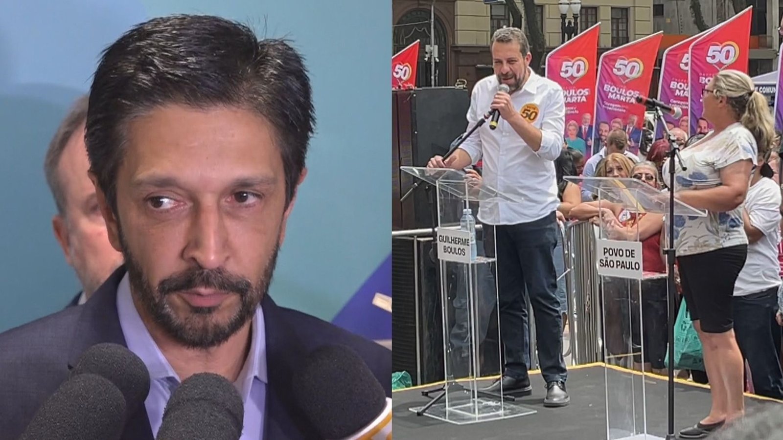 Nunes diz que vai a debate se “cidade não exigir“ presença dele; Boulos faz “debate na rua”