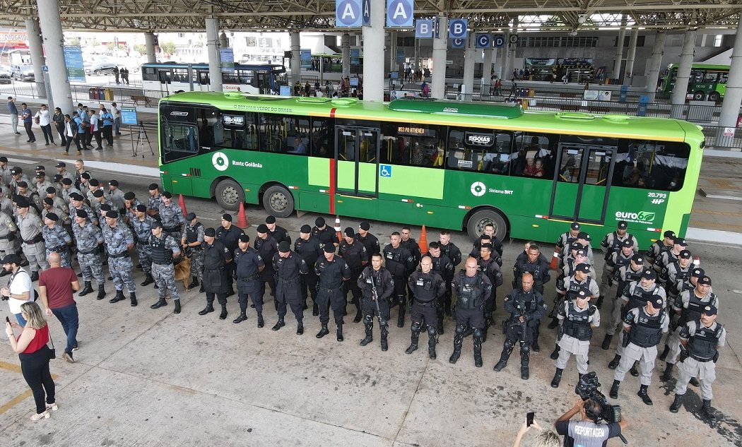 Governo reforça segurança no transporte coletivo de Goiânia