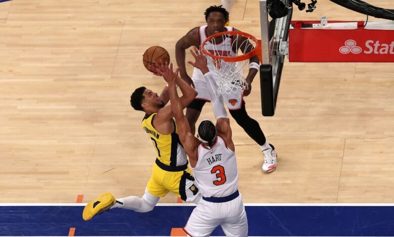 Pacers viram sobre Knicks na prorrogação e abrem vantagem na final do Leste Pacers viram sobre Knicks na prorrogação e abrem vantagem na final do Leste