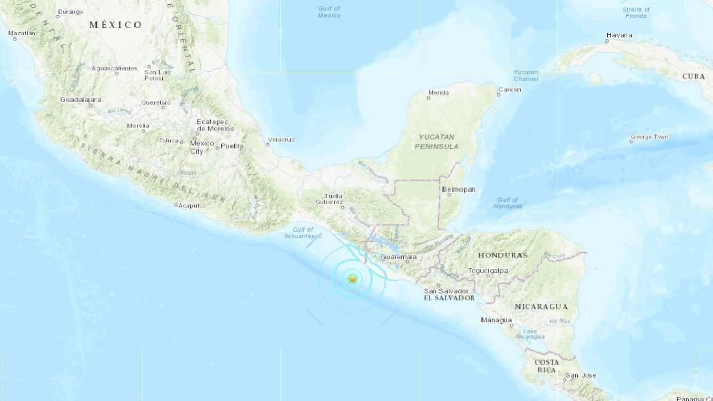 Terremoto de magnitude 5,8 atinge costa do México e Guatemala, diz agência dos EUA
